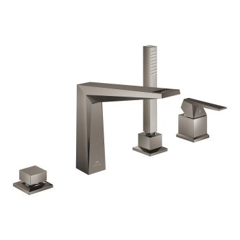 - GROHE-Allure Brilliant Private Collection 4-otworowa bateria wannowa brushed hard graphite 29523AL0 - 29523AL0 - Łazienki Szydłowski