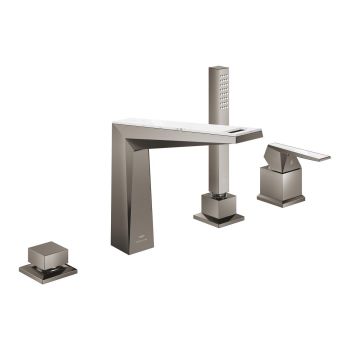 - GROHE-Allure Brilliant Private Collection 4-otworowa bateria wannowa brushed hard graphite 29525AL0 - 29525AL0 - Łazienki Szydłowski