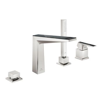  - GROHE-Allure Brilliant Private Collection 4-otworowa bateria wannowa stal nierdzewna 29527DC0 - 29527DC0 - Łazienki Szydłowski