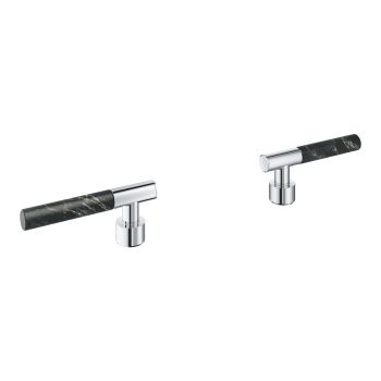 - GROHE-Atrio Private Collection Pokrętła wykonane z materiału Vanilla Noir Caesarstone chrom 48459000 - 48459000 - Łazienki Szydłowski