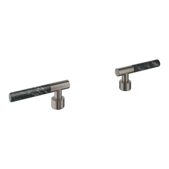 - GROHE-Atrio Private Collection Pokrętła wykonane z materiału Vanilla Noir Caesarstone brushed hard graphite 48459AL0 - 48459AL0 - Łazienki Szydłowski
