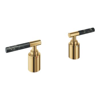 - GROHE-Atrio Private Collection Pokrętła wykonane z materiału Vanilla Noir Caesarstone cool sunrise 48465GL0 - 48465GL0 - Łazienki Szydłowski