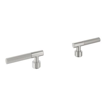 - GROHE-Atrio Private Collection Radełkowane pokrętła stal nierdzewna 48646DC0 - 48646DC0 - Łazienki Szydłowski