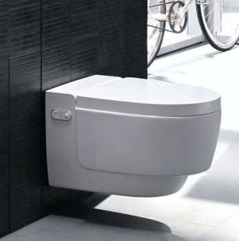 - GEBERIT AquaClean Mera Comfort toaleta myjąca wisząca z deską WC z powłoką, kolor biały 146210111 - 146.210.11.1 - Łazienki Szydłowski