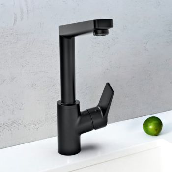  - HANSA TWIST Bateria kuchenna czarny mat 0920220333 - 0920220333 - Łazienki Szydłowski