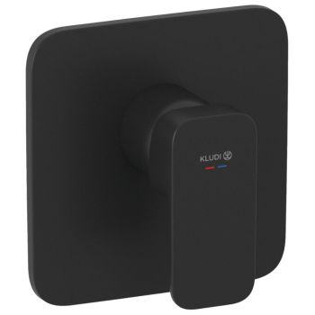 - KLUDI RENON jednouchwytowa bateria podtynkowa prysznicowa czarny mat 427553975 - 427553975 - Łazienki Szydłowski
