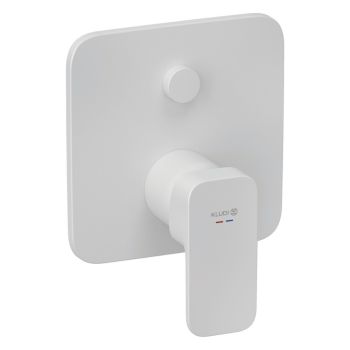  - KLUDI RENON bateria podtynkowa do dwóch odbiorników biały mat 427595375 - 427595375 - Łazienki Szydłowski