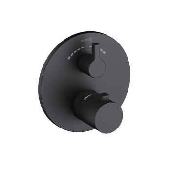 - KLUDI NOVA FONTE Puristic podtynkowa bateria wannowo-prysznicowa z termostatem czarny mat 208103915 - 208103915 - Łazienki Szydłowski