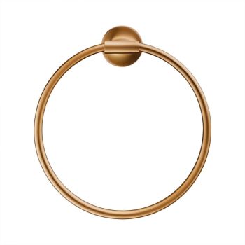 - DURAVIT Starck T Wieszak na ręcznik okrągły, brąz szczotkowany 0099470400 - 0099470400 - Łazienki Szydłowski