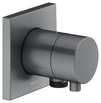  - KEUCO IXMO Podtynkowy dwudrożny zawór przestawny z przyłączem węża chrom czarny szczotkowany 59556131102 - 59556131102 - Łazienki Szydłowski