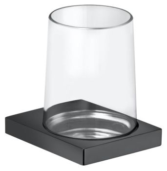  - KEUCO Edition 11 Kryształowy kubek chrom czarny szczotkowany 11150139000 - 11150139000 - Łazienki Szydłowski