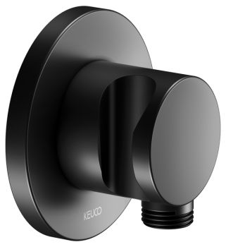 - KEUCO IXMO Przyłącze węża z uchwytem słuchawki prysznicowej czarny mat 59592370001 - 59592370001 - Łazienki Szydłowski