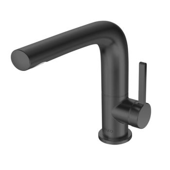 - KEUCO Edition 400 bateria umywalkowa 150 chrom czarny szczotkowany 51505130000 - 51505130000 sk - Łazienki Szydłowski