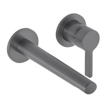 - KEUCO Edition 400 bateria umywalkowa 21,9 cm chrom czarny szczotkowany 51516130200 - 51516130200 - Łazienki Szydłowski