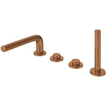  - KEUCO Edition 400 Bateria wannowa 27,2 cm brąz szczotkowany 51530030200 - 51530030200 sk - Łazienki Szydłowski