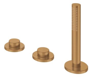  - KEUCO Edition 400 Bateria wannowa brąz szczotkowany 51530030500 - 51530030500 sk - Łazienki Szydłowski