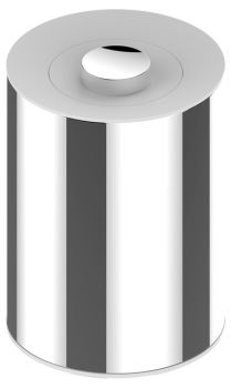  - KEUCO Plan Kosz na śmieci wykończenie chrom (polerowana stal szlachetna)/biały (RAL 9010) 04989010051 - 04989010051 - Łazienki Szydłowski