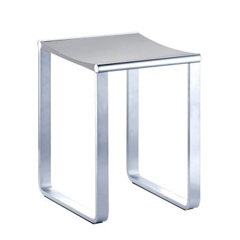  - KEUCO Plan Stołek łazienkowy chrom/jasno-szary (RAL 7035) 14982010038 - 14982010038 - Łazienki Szydłowski