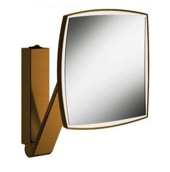 - KEUCO ILOOK_MOVE Lusterko kosmetyczne brąz szczotkowany 17613039004 - 17613039004 sk - Łazienki Szydłowski