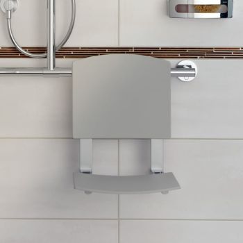  - KEUCO Plan Care Podnoszone siedzisko aluminium srebro eloksalowane (E6 EV1)/jasno-szary (RAL 7035) 34981170038 - 34981170038 - Łazienki Szydłowski