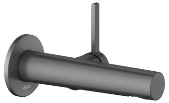 - KEUCO Edition 400 bateria umywalkowa 16,5 cm chrom czarny szczotkowany 51516130101 - 51516130101 - Łazienki Szydłowski