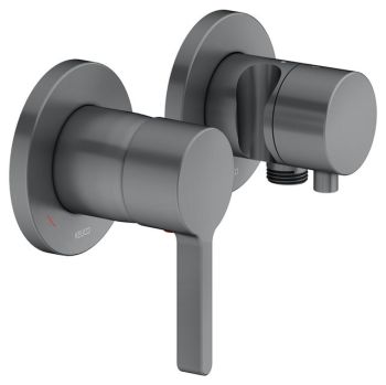 - KEUCO Edition 400 Bateria prysznicowa chrom czarny szczotkowany 51551131221 - 51551131221 - Łazienki Szydłowski