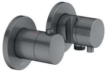 - KEUCO Edition 400 Bateria termostatyczna prysznicowa chrom czarny szczotkowany 51553131221 - 51553131221 - Łazienki Szydłowski