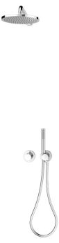  - KEUCO IXMO System prysznicowy, armatura termostatyczna na 2 odbiorniki, deszczownica prysznicowa, okrągła chrom 59653010701 - 59653010701 - Łazienki Szydłowski