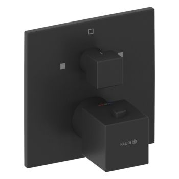  - KLUDI DECUS bateria wannowo prysznicowa z termostatem, do Kludi Slim Boxx 88022 czarny mat 548103975 - 548103975 - Łazienki Szydłowski