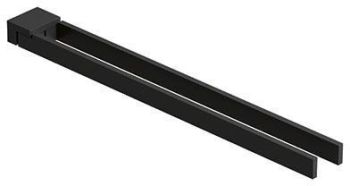  - KLUDI Vela C wieszak na ręczniki 43 cm czarny mat 3197739 - 3197739 - Łazienki Szydłowski