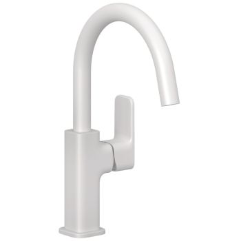  - KLUDI RENON bateria umywalkowa biały mat 420285375 - 420285375 - Łazienki Szydłowski