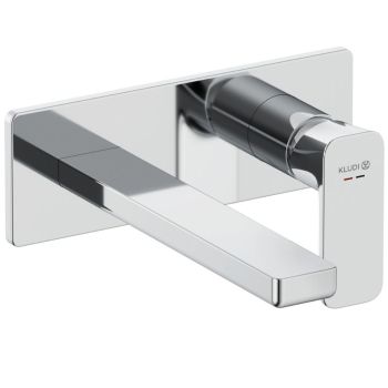  - KLUDI RENON ścienna bateria umywalkowa 21 cm chrom 422440575 - 422440575 - Łazienki Szydłowski