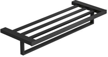  - KLUDI Vela C wieszak na ręcznik z półką 60 cm czarny mat 3198939 - 3198939 - Łazienki Szydłowski