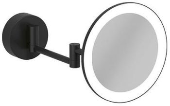  - KLUDI Vela R lusterko kosmetyczne LED czarny mat 5899539W - 5899539W - Łazienki Szydłowski