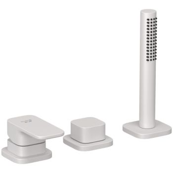  - KLUDI RENON bateria wannowo prysznicowa biały mat 424475375 - 424475375 - Łazienki Szydłowski