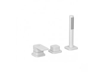 - KLUDI RENON bateria wannowo prysznicowa biały mat 424475375 - 424475375 - Łazienki Szydłowski