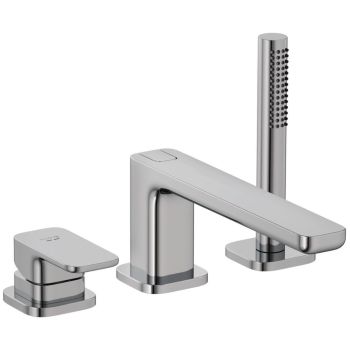  - KLUDI RENON bateria 3 otworowa wannowo prysznicowa chrom 424480575 - 424480575 - Łazienki Szydłowski