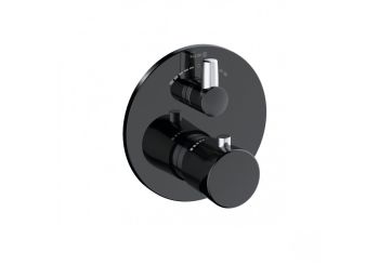  - KLUDI BALANCE bateria wannowo prysznicowa z termostatem czarny mat / chrom 528108775 - 528108775 - Łazienki Szydłowski