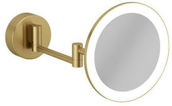  - KLUDI Vera R lusterko kosmetyczne LED złoty szczotkowany 58995N0W - 58995N0W - Łazienki Szydłowski