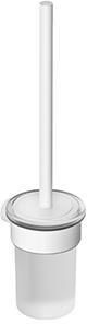 - KLUDI Vela R zestaw ze szczotką do WC biały mat 5897453 - 5897453 - Łazienki Szydłowski