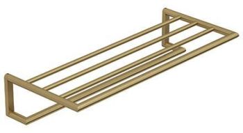  - KLUDI Vela R wieszak na ręcznik z półką 60 cm złoty szczotkowany 58989N0 - 58989N0 - Łazienki Szydłowski