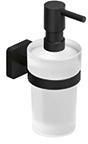  - KLUDI Vela S dozownik na mydło w płynie czarny mat 2597639 - 2597639 - Łazienki Szydłowski