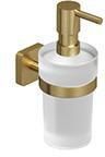  - KLUDI Vela S dozownik na mydło w płynie złoty szczotkowany 25976N0 - 25976N0 - Łazienki Szydłowski