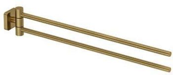  - KLUDI Vela S wieszak na ręczniki 44 cm złoty szczotkowany 25977N0 - 25977N0 - Łazienki Szydłowski