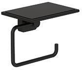  - KLUDI Vela S uchwyt na papier toaletowy czarny mat 2597139 - 2597139 - Łazienki Szydłowski