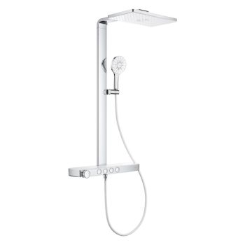  - GROHE- AQUA Rainshower  Pure System prysznicowy z termostatem do montażu ściennego chrom 1009620000 - 1009620000 - Łazienki Szydłowski