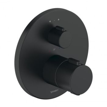 - DURAVIT Universal Termostatyczna bateria prysznicowa do 2 odbiorników czarny mat TH4200014046 - TH4200014046 - Łazienki Szydłowski