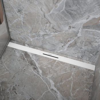 - KALDEWEI FLOWLINE ZERO pokrywa do odpływu liniowego z możliwością skrócenia, 90 cm kolor biały mat 940000010711 - 940000010711 - Łazienki Szydłowski