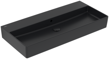  - VILLEROY&BOCH Memento 2.0 Umywalka 100 x 47 cm, z przelewem, nieszlifowana ,Pure Black CeramicPlus 4A22A6R7 - 4A22A6R7 - Łazienki Szydłowski