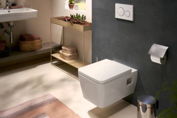  - HANSGROHE EluPura Original Q Miska wisząca WC 54 x 36 cm  AquaChannel Flush, z deską WC kolor biały 60208450 - 60208450 - Łazienki Szydłowski